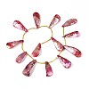 AB Color Plated Dyed Natural Freshwater Shell Beads Strands SHEL-T020-55G-2