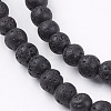 Natural Lava Rock Bead Strands LS-G-R193-18-4mm-3