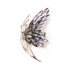 Rhinestone Butterfly Brooch Pin X1-JEWB-P016-03LG-02-1