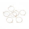 Rack Plating Brass Hoop Earring Findings KK-G433-18G-3
