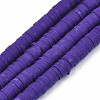 Handmade Polymer Clay Beads Strands CLAY-R089-6mm-011-1