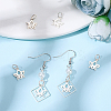 5Pcs 925 Sterling Silver Lotus Flower Charms with 925 Stamp & Jump Rings FIND-BBC0001-73-4