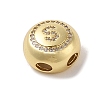 Rack Plating Brass & Cubic Zirconia Pendants KK-Z047-07G-S-RS-2
