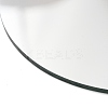 (Defective Closeout Sale: No Film) Flat Round Shape Glass Mirror GLAA-XCP0001-64-3