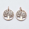 316 Surgical Stainless Steel Pendants STAS-K178-11-2