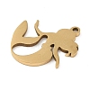 5Pcs 201 Stainless Steel Pendants STAS-B064-19G-2