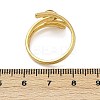 316 Stainless Steel with Natural Mixed Gemstone Cuff Rings RJEW-Z098-01G-10-5