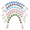 6Pcs 6 Colors Cotton Cord Knitted Daisy Cup Belt AJEW-TA0002-37-1