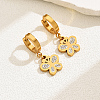 Fashionable Classic Butterfly 201 Stainless Steel Hoop Earrings MR2941-5