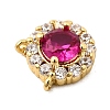 Brass Micro Pave Cubic Zirconia Charms KK-I360-024G-02-2