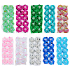 100Pcs 10 Colors Plastic Flower Sequins and Beads for Clothes FIND-ME0002-07-1