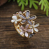 Zinc Alloy Enamel Cuff Open Rings WG94B60-02-1