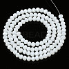 Electroplate Glass Beads Strands X-EGLA-A034-P4mm-A21-4