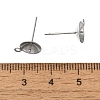 Anti-Tarnish 304 Stainless Steel Stud Earring Findings STAS-P370-02F-P-3