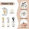 60Pcs 304 Stainless Steel Lobster Claw Clasps STAS-TA0001-46A-3