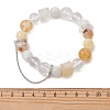 Natural Mixed Gemstone Beaded Stretch Bracelets for Women BJEW-TA00739-01-4