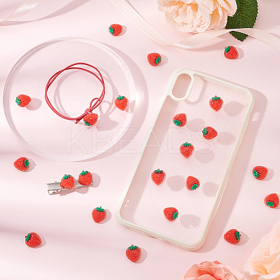 100Pcs Translucent Epoxy Resin Decoden Cabochons CRES-DC0001-01-1