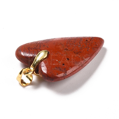 Natural Red Jasper Pendants G-E570-01G-02-1