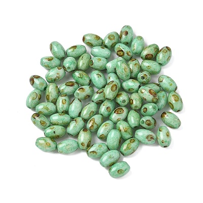 60Pcs 10G Baking Paint Picasso Glass Seed Beads LS-GLAA-V001-06A-1
