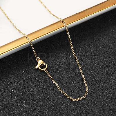 304 Stainless Steel Cable Chain Necklaces LS-NJEW-M151-24G-1