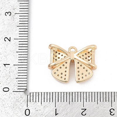 Brass Micro Pave Cubic Zirconia Pendants KK-U051-04G-01-1
