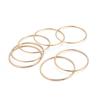 7Pcs 201 Stainless Steel Plain Bangle Sets for Women LS-BJEW-L664-022C-G02-1