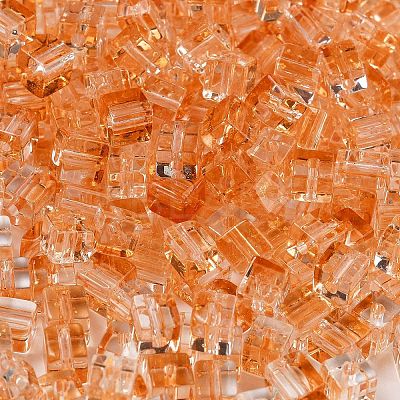 Spray Painted Glass Seed Beads SEED-A034-01C-1
