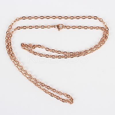 304 Stainless Steel Cable Chain for Necklace Making STAS-P045-03RG-1