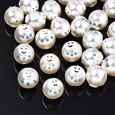 ABS Plastic Imitation Pearl Beads KY-N015-109-1