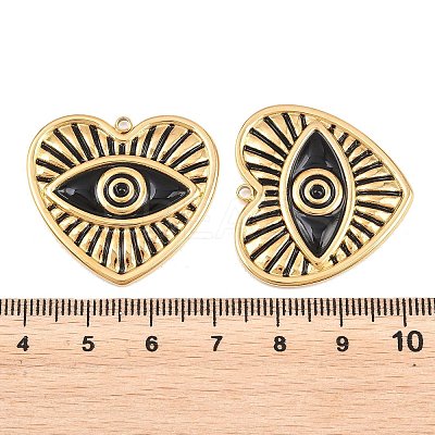 304 Stainless Steel Enamel Pendants STAS-G394-07G-01-1