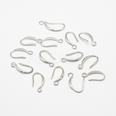 Brass Earring Hooks X-KK-F714-06S-1