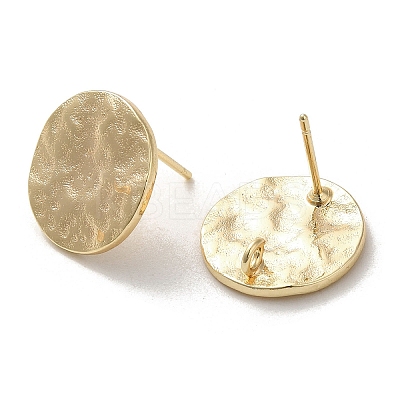 Brass Stud Earring Findings KK-H455-63G-1