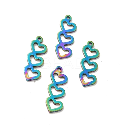 Ion Plating(IP) 201 Stainless Steel Pendants STAS-I197-016M-1