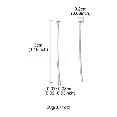 Iron Flat Head Pins IFIN-FS0001-30E-1