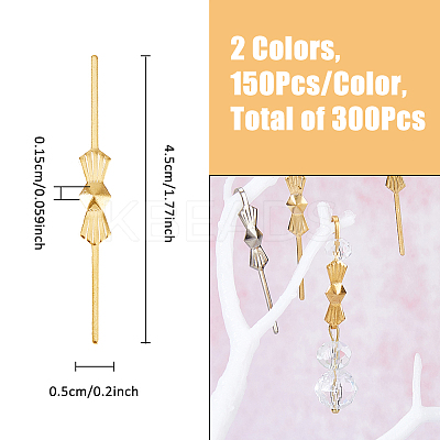 300Pcs 2 Colors Alloy Bowknot Buckles FIND-FH0009-85-1