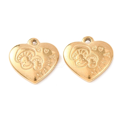 304 Stainless Steel Pendants STAS-I330-026G-1