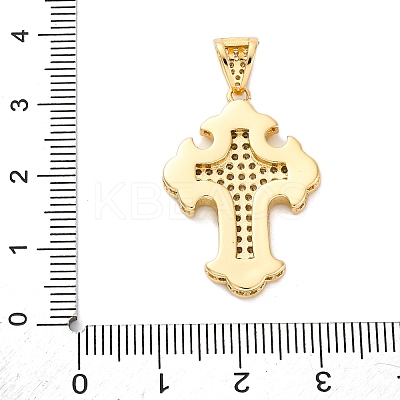 Brass Micro Pave Cubic Zirconia Pendants KK-S510-48G-03-1