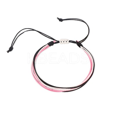 Multi-strand Fibre Wax Threads Braided Bracelet GN8006-15-1