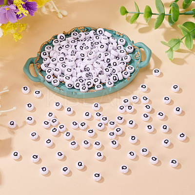 500Pcs Acrylic Beads SACR-TA0001-55Q-1