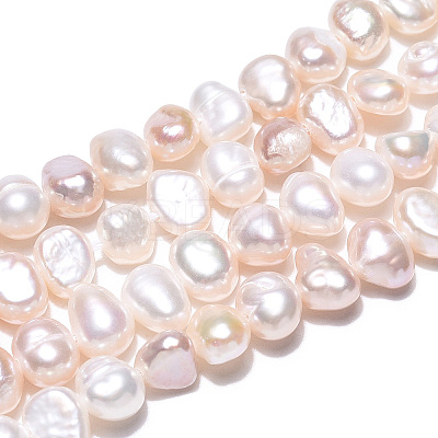 Natural Cultured Freshwater Pearl Beads Strands X-PEAR-N014-04D-01-1