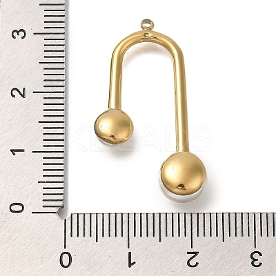 ABS Imitation Pearl Pendants STAS-P371-014G-1