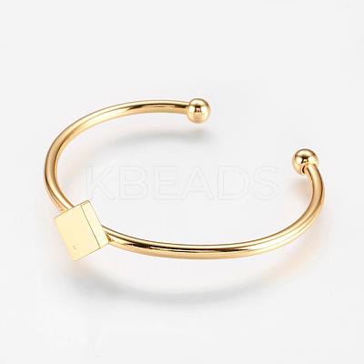 Mixed Brass Cuff Bangles BJEW-K153-02-1