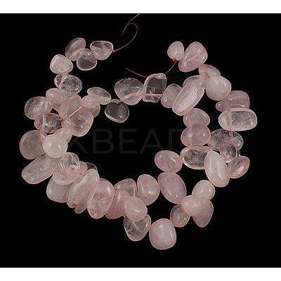 Natural Rose Quartz Beads Strands X-G505-034-1