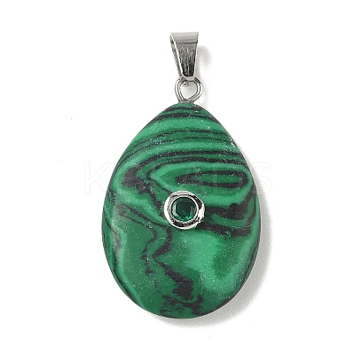 Natural & Synthetic Mixed Gemstone Pendants G-P599-02P-1