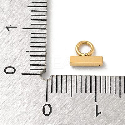 Ion Plating(IP) 304 Stainless Steel with Rhinestone Charms STAS-G351-15G-01-1