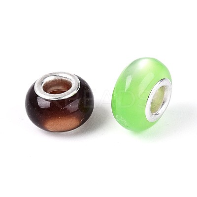 Large Hole Rondelle Resin European Beads RPDL-Q004-02-1
