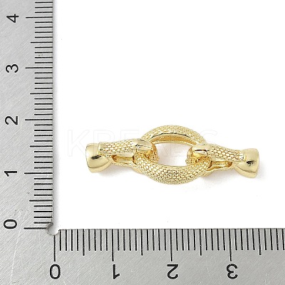Brass Micro Pave Clear Cubic Zirconia Fold Over Clasps LS-KK-M326-01G-1