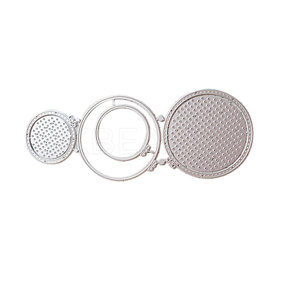 Round Locket Cage Carbon Steel Cutting Dies Stencils DIY-H106-03-1