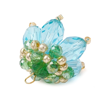 Transparent Glass Pendants PALLOY-MZ00720-03-1