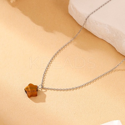 Stainless Steel Cable Chain Necklace QL5593-2-1